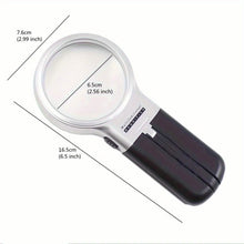 Load image into Gallery viewer, Foldable HD Multi-Power Magnifying Glass (Handheld & Desktop)