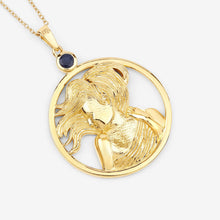 Load image into Gallery viewer, 0.27 Carat Genuine Blue Sapphire .925 Sterling Silver Pendant