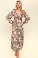 Load image into Gallery viewer, Twisted Detail Ruffled Hem Floral Dress with Side Pockets For Women – Feminine Floral Print, Sophisticated Twist Detail, Fun Ruffled Hem & Convenient Pockets