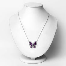 Load image into Gallery viewer, 4.32 Carat Genuine Amethyst .925 Sterling Silver Necklace