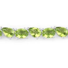 Load image into Gallery viewer, 21.37 Carat Genuine Peridot .925 Sterling Silver Bracelet