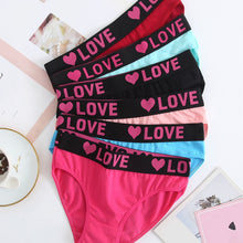 Load image into Gallery viewer, Soft Touch 6-Pack Seamless Bikini Briefs for Women – Colorful Drop Waist Cotton Panties with Stretch Fit & Alphabet Print – Women's Everyday Lingerie & Underwear Essentials for Summer