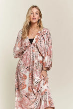 Load image into Gallery viewer, Printed V-Neck Batwing Sleeve Summer Dress For Women β Vibrant Print, Chic & Relaxed, Flattering, Effortlessly Stylish
