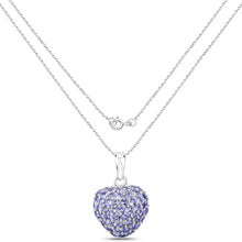 Load image into Gallery viewer, 7.00 Carat Genuine Tanzanite .925 Sterling Silver Pendant
