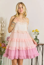 Load image into Gallery viewer, New Swiss Dot Ruffled Tiered Mini Dress For Summer – Feminine, Fluttering, Charming, Playful, Chic & Stylish