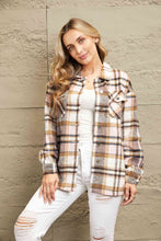 Load image into Gallery viewer, Classic Plaid Button Front Shirt Jacket with Breast Pockets Casual & Minimalist Outerwear