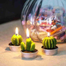 Load image into Gallery viewer, 6Pcs Cactus Candle Cube Candle Simulated Plant Set Paraffin Scented 3D Candle Delicate Succulent Cactus Candles for Valentine's Day Birthday Party Wedding Spa Home Decoration Gifts Home Candle Tea Light Background Props Decor