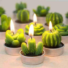 Load image into Gallery viewer, 6Pcs Cactus Candle Cube Candle Simulated Plant Set Paraffin Scented 3D Candle Delicate Succulent Cactus Candles for Valentine's Day Birthday Party Wedding Spa Home Decoration Gifts Home Candle Tea Light Background Props Decor
