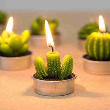 Load image into Gallery viewer, 6Pcs Cactus Candle Cube Candle Simulated Plant Set Paraffin Scented 3D Candle Delicate Succulent Cactus Candles for Valentine's Day Birthday Party Wedding Spa Home Decoration Gifts Home Candle Tea Light Background Props Decor