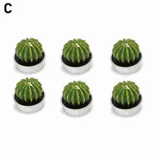 Load image into Gallery viewer, 6Pcs Cactus Candle Cube Candle Simulated Plant Set Paraffin Scented 3D Candle Delicate Succulent Cactus Candles for Valentine's Day Birthday Party Wedding Spa Home Decoration Gifts Home Candle Tea Light Background Props Decor