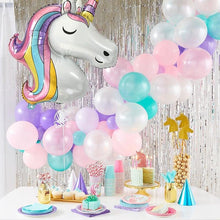 Load image into Gallery viewer, 6pcs Rainbow Unicorn Balloon And 32 inch Number Foil Balloons For Kids Unicorn Theme Birthday Party Decorations Baby Shower Girl Party Birthday Decoration