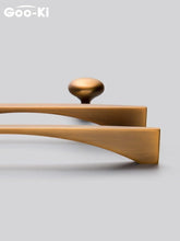 Load image into Gallery viewer, 6PCS Set Nordic Modern Glam Brushed Bronze Drawer Knobs Kitchen Door Handles Cupboard Door Handle Cabinet Handles for Furniture Hardware Brushed Brass Handle Modern Minimalist Cabinet Pull Drawer Handle Wardrobe Cabinet Hardware