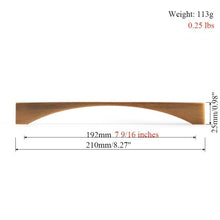 Load image into Gallery viewer, 6PCS Set Nordic Modern Glam Brushed Bronze Drawer Knobs Kitchen Door Handles Cupboard Door Handle Cabinet Handles for Furniture Hardware Brushed Brass Handle Modern Minimalist Cabinet Pull Drawer Handle Wardrobe Cabinet Hardware