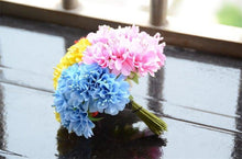 Load image into Gallery viewer, 6pcs Silk Stamen Artificial Flower Bouquet Wedding Party Decoration Handmade Wreath Gift Scrapbooking Craft Fake Flowers