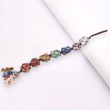 Load image into Gallery viewer, 7 Chakra Gemstones Reiki Healing Crystals Tassel Wall Car Hanging Ornament