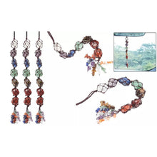 Load image into Gallery viewer, 7 Chakra Gemstones Reiki Healing Crystals Tassel Wall Car Hanging Ornament