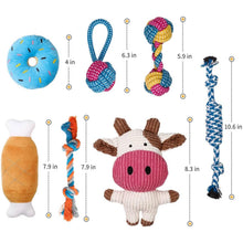 Load image into Gallery viewer, 7-Piece: Puppy Cord Chew Toys