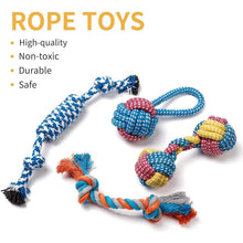 Load image into Gallery viewer, 7-Piece: Puppy Cord Chew Toys