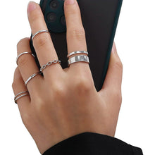 Load image into Gallery viewer, 7-Piece: Women's Gold Knuckle Ring Set