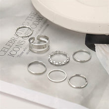 Load image into Gallery viewer, 7-Piece: Women's Gold Knuckle Ring Set