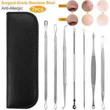Load image into Gallery viewer, 7-Pieces: Blackhead Remover Stainless Steel