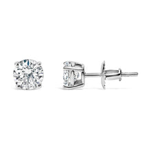 Load image into Gallery viewer, IGI Certified 14K White Gold 1 1/2 Cttw Lab Grown Diamond Solitaire Stud Earrings with Screwbacks (H-I Color, VS1-VS2 Clarity)