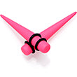 Load image into Gallery viewer, Pink Matte Acrylic Straight Taper Set 2G to 00G