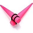 Load image into Gallery viewer, Pink Matte Acrylic Straight Taper Set 2G to 00G