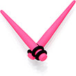 Load image into Gallery viewer, Pink Matte Acrylic Straight Taper Set 2G to 00G