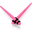 Load image into Gallery viewer, Pink Matte Acrylic Straight Taper Set 2G to 00G