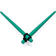 Load image into Gallery viewer, Green Matte Acrylic Straight Taper Set 2G to 00G