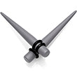 Load image into Gallery viewer, Grey Matte Acrylic Straight Taper Set 2G to 00G