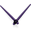 Load image into Gallery viewer, Dark Purple Matte Acrylic Straight Taper Set 12G to 00G