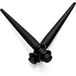 Load image into Gallery viewer, Black Matte Acrylic Straight Taper Set Available in Sizes 12G to 00G