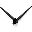 Load image into Gallery viewer, Black Matte Acrylic Straight Taper Set Available in Sizes 12G to 00G