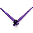 Load image into Gallery viewer, Light Purple Matte Acrylic Straight Taper Set 12G to 00G