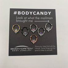 Load image into Gallery viewer, 18G 3/8 Clear Gem Spray Cartilage Clicker