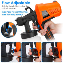 Load image into Gallery viewer, 700W Electric Paint Sprayer Handheld with 3 Spray Patterns 800ml