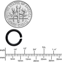 Load image into Gallery viewer, 14G 5/16 Black Anodized Seamless Cartilage Ring Set of 12