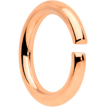 Load image into Gallery viewer, 14G 5/16 Rose Gold Tone Anodized Seamless Cartilage Ring Set of 12