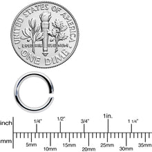 Load image into Gallery viewer, 14G 5/16 Steel Rainbow Anodized Seamless Cartilage Ring Set of 12