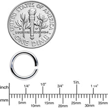 Load image into Gallery viewer, 14G 5/16 Steel Blue Anodized Seamless Cartilage Ring Set of 12