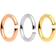 Load image into Gallery viewer, 14G 5/16 Steel Mixed Gold Tone Seamless Cartilage Ring Set of 12