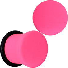Load image into Gallery viewer, Hot Hot Pink Matte Single Flare Plug Set