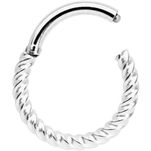 Load image into Gallery viewer, 14G 3/8 Twisted Elegance Septum Clicker