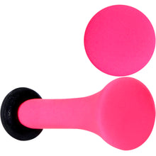 Load image into Gallery viewer, Hot Hot Pink Matte Single Flare Plug Set
