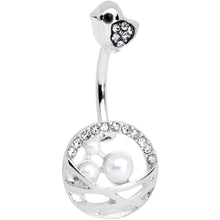 Load image into Gallery viewer, Clear Gem Chick Basket of Eggs Belly Ring