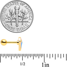 Load image into Gallery viewer, 16G 1/4 Gold Tone Geologist Prize Cartilage Tragus