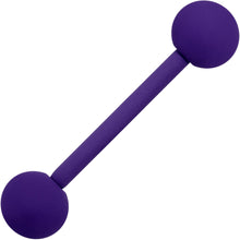 Load image into Gallery viewer, Perfectly Purple Matte Barbell Tongue Ring