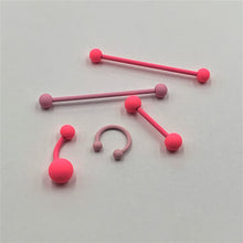 Load image into Gallery viewer, Powerfully Pink Matte Belly Ring